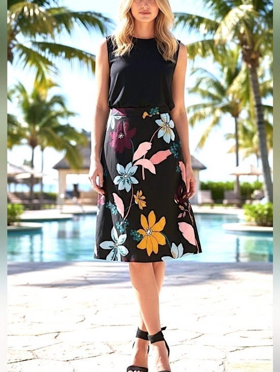 Who What Wear Dresses & Skirts - 👗Gorgeous Floral Calf Length/Midi Skirt by Who What Wear